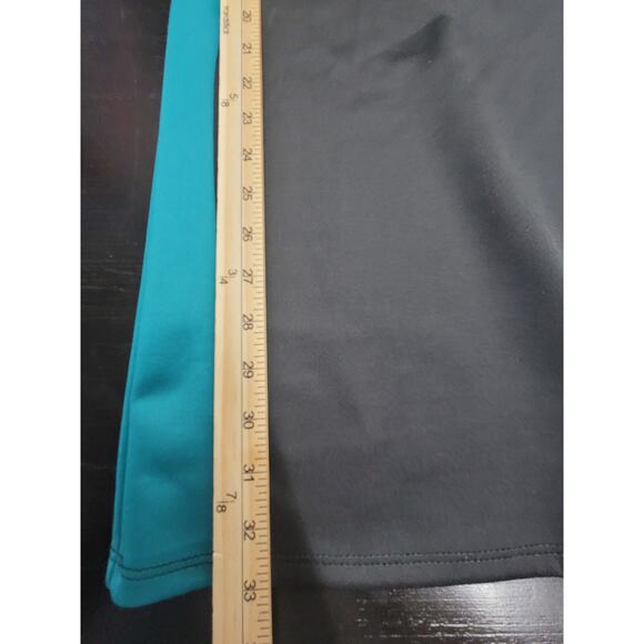 Womens Annabelle Dress Size Small Black and Teal Short Mesh Sleeve - Picture 10 of 12